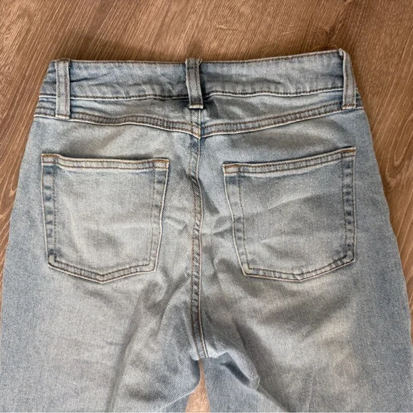 Rewash Light Blue Straight Leg Jeans - Picture 5 of 7